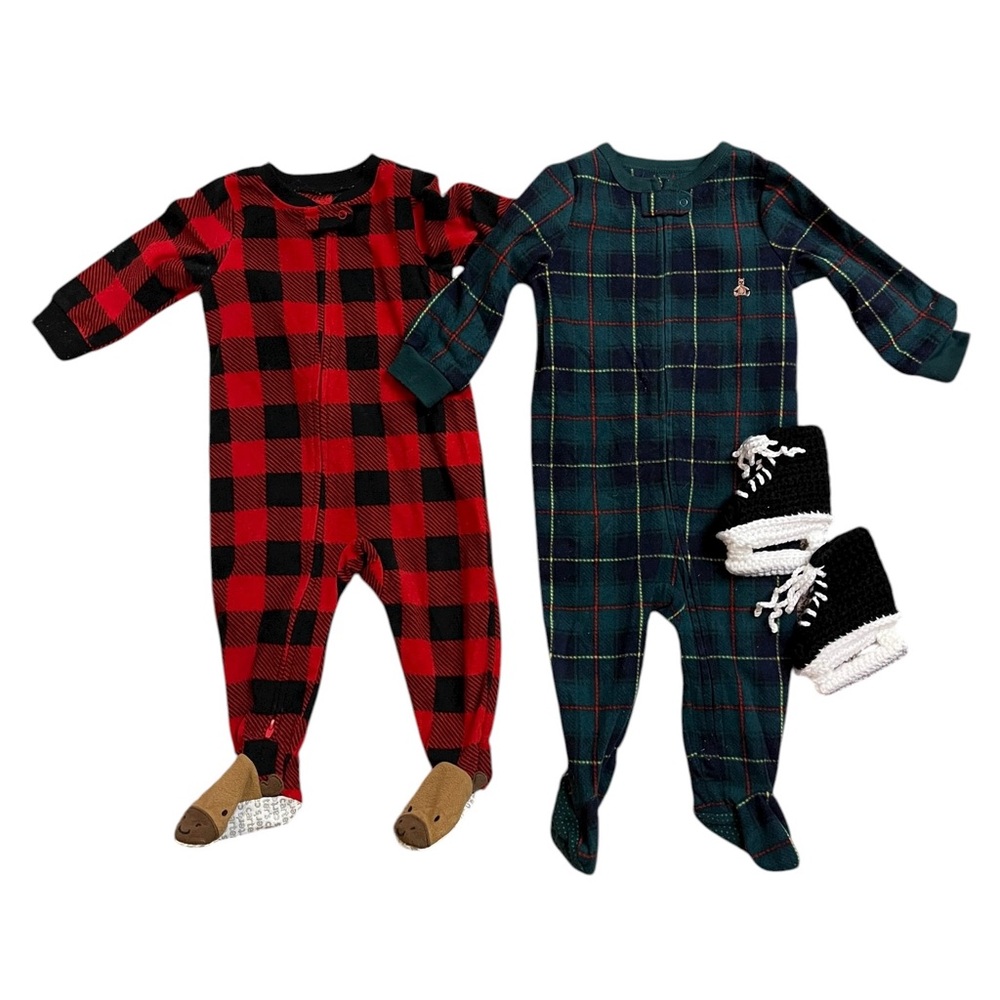 Bundle of Baby Christmas PJs 12mo